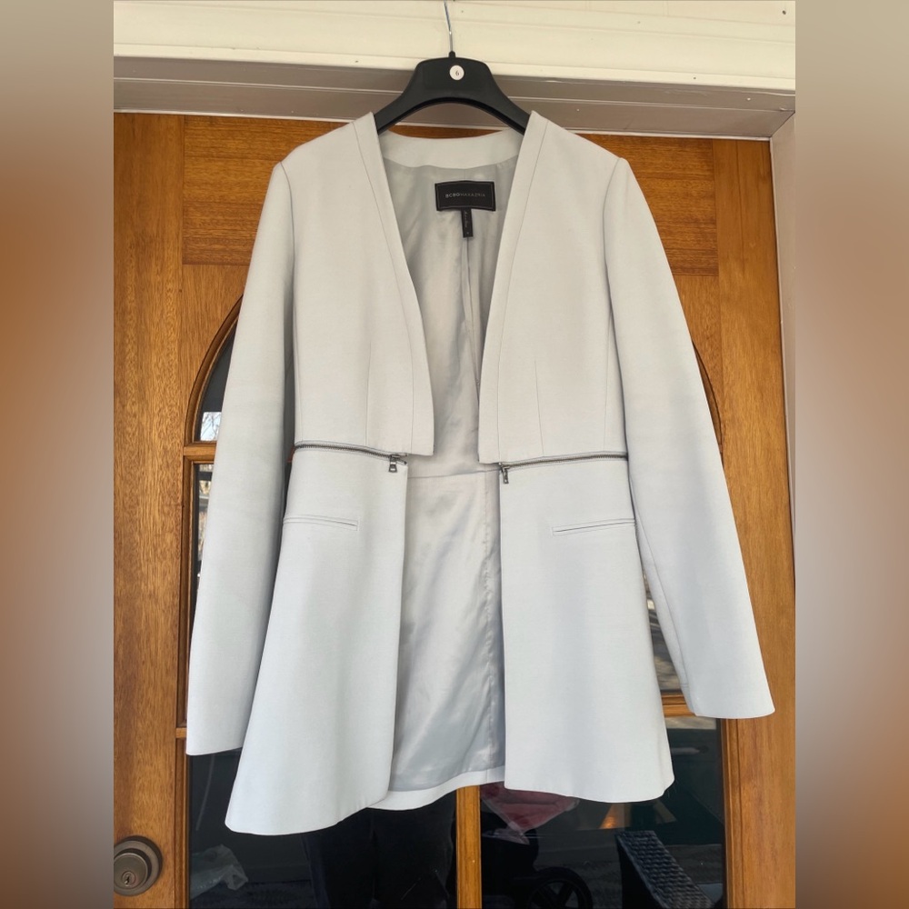 BCBGMAXAZRIA Women's Derek Sky Blue Blazer Size Small